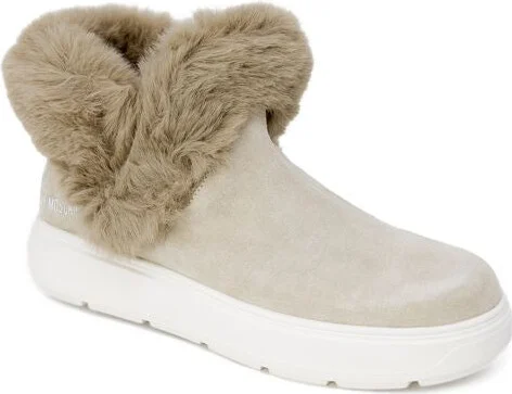 Beige Leather Women's Sneaker - Image 2