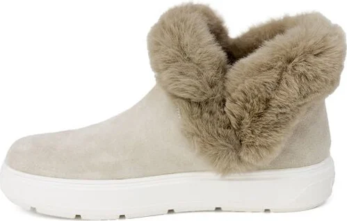 Beige Leather Women's Sneaker - Image 3