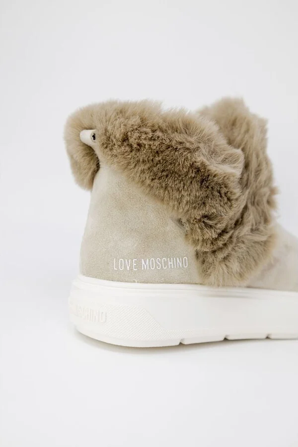 Beige Leather Women's Sneaker - Image 5
