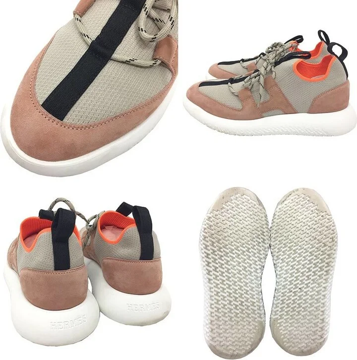 Beige Light Orange Sneakers (Pre-Owned) - Image 2