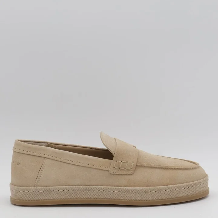 Beige Loafers