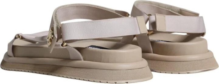 Beige Nappa Devotion Strap Men Sandals Men's Shoes - Image 5