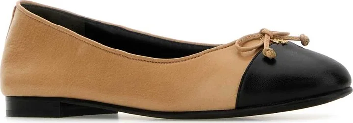 Beige Nappa Leather Ballerinas - Image 2