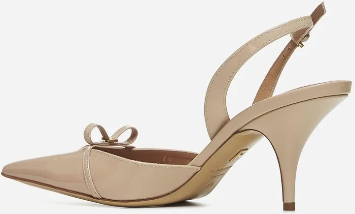 Beige Patent Leather Gylla Slingback - Image 3