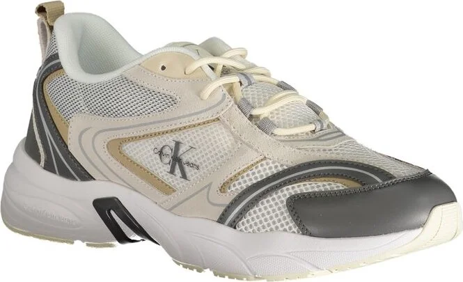 Beige Polyester Men's Sneaker - Image 2