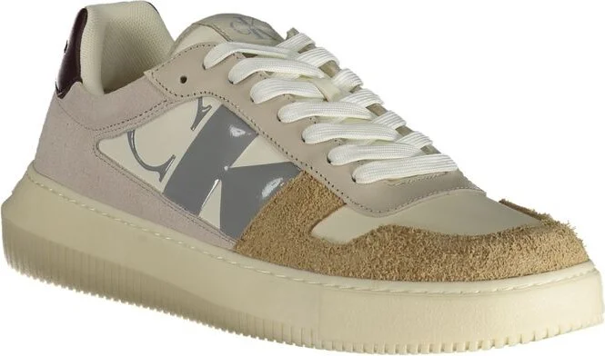 Beige Polyester Men's Sneaker - Image 2