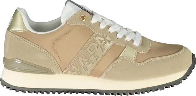 Beige Polyester Women's Sneaker