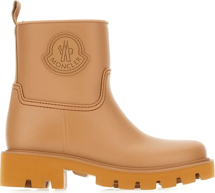 Beige Rubber Kickstream Ankle Boots
