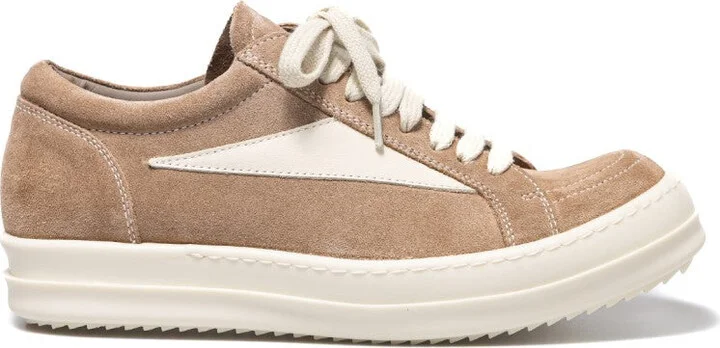 Beige Sneakers With Subtle Side Stripe