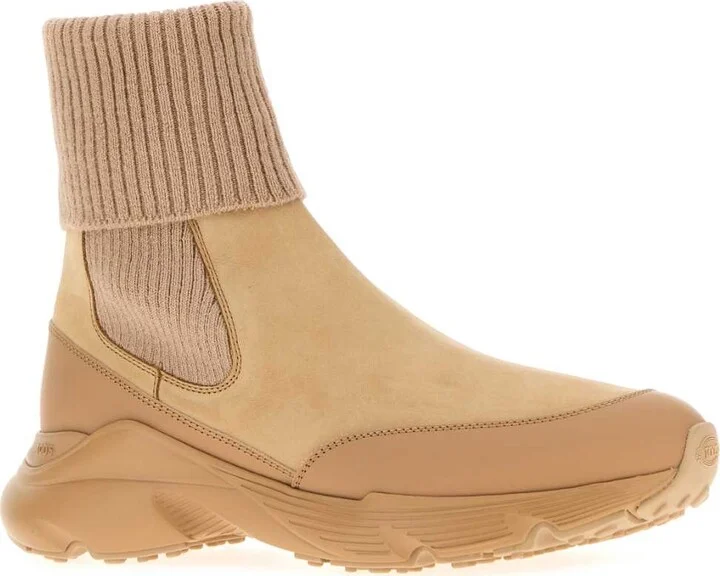 Beige Suede Ankle Boots - Image 2