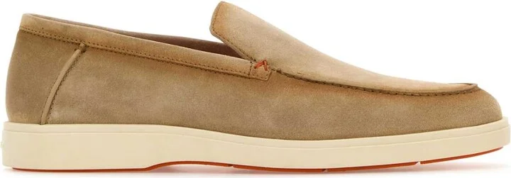 Beige Suede Botanist Loafers