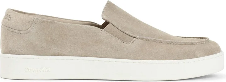 Beige Suede Calf Leather Longton 2 Loafers