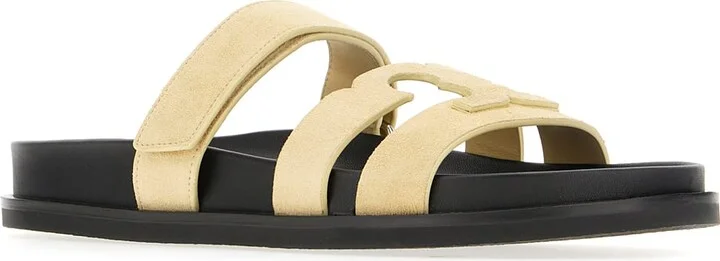 Beige Suede Ines Sandals - Image 2