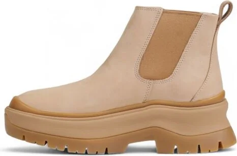 Beige Suede Leather Women's Ankle - Image 2