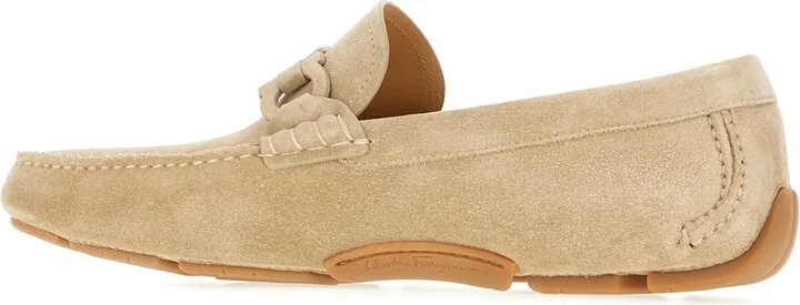 Beige Suede Loafers - Image 3