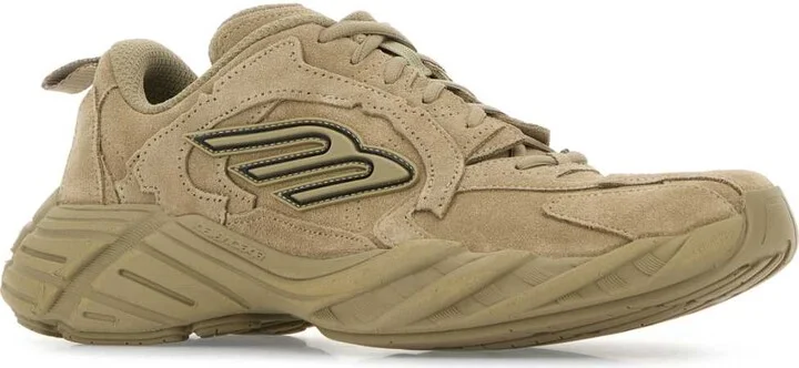 Beige Suede Monday Sneakers - Image 2