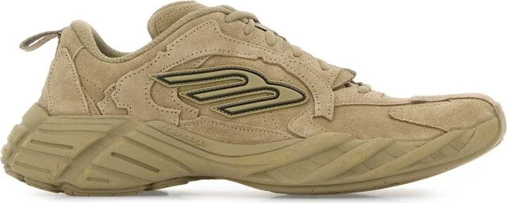 Beige Suede Monday Sneakers