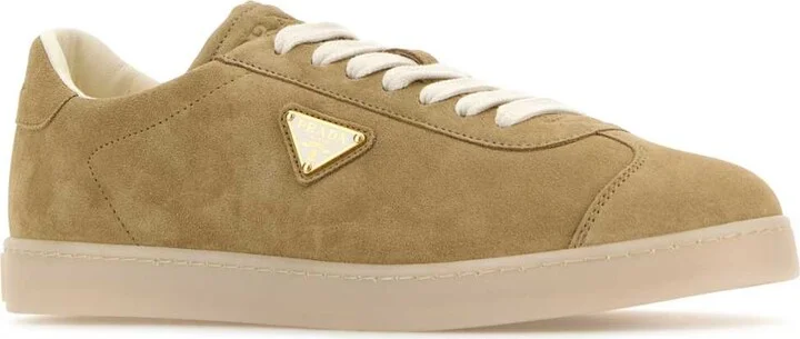 Beige Suede Sneakers - Image 2