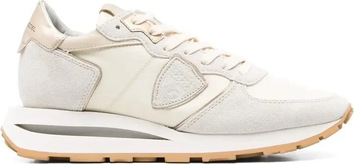 Beige Tropez Haute Sneakers