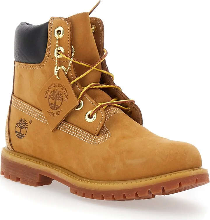 Beige Water-proof Boots With Logo In Nubuck Leather Woman - Image 2