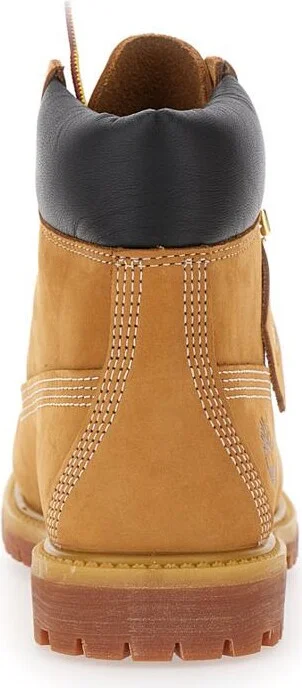 Beige Water-Proof Boots With Logo In Nubuck Leather Woman - Image 4