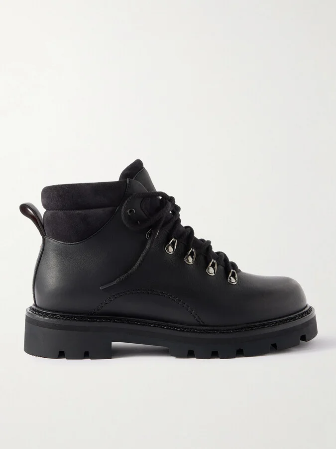 Beinn Walk Shearling-Lined Leather and Padded Suede Boots