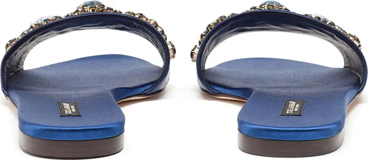 Bejewelled Leather Sandals - Image 3