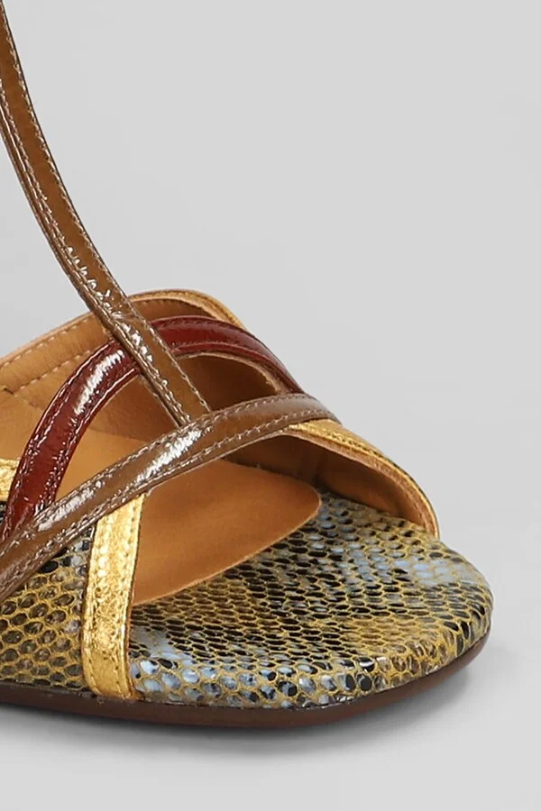 Bejo Sandals In Brown Leather - Image 5