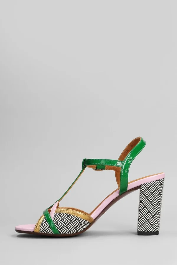 Bejo Sandals In Green Leather - Image 3