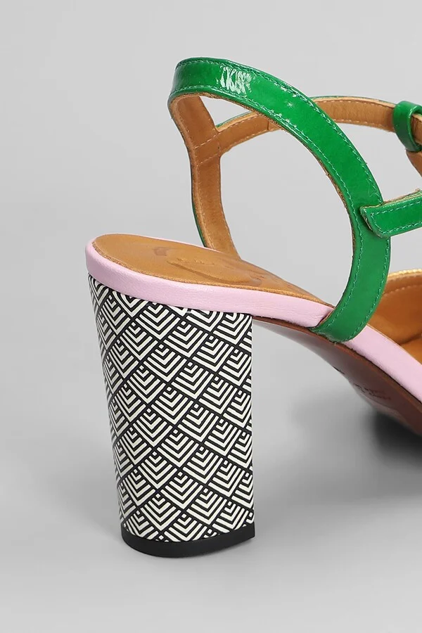 Bejo Sandals In Green Leather - Image 5