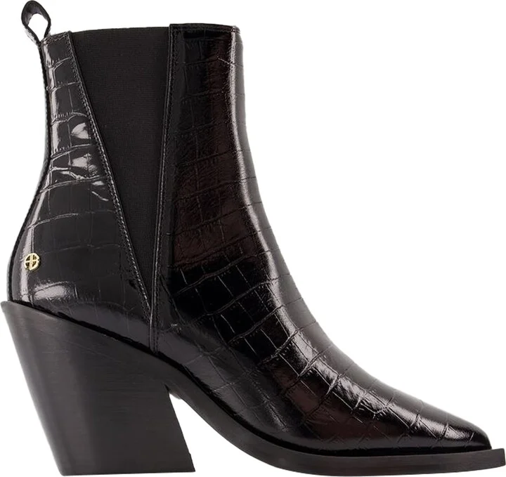 Bekah Boots - ANINE BING - Calfskin - Black
