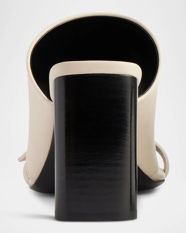 Bel Air Leather Buckle Mule Sandals - Image 4