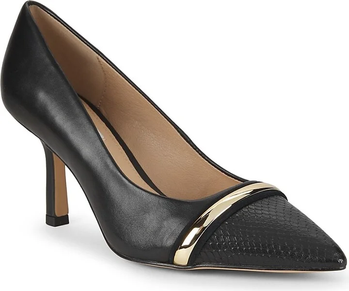 Bela 80MM Pointed-Toe Leather Pumps - Image 2