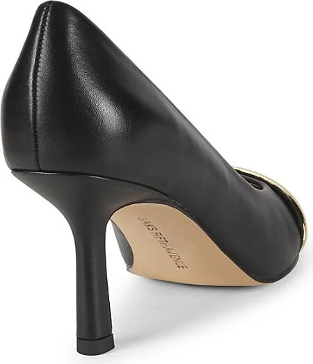 Bela 80MM Pointed-Toe Leather Pumps - Image 3