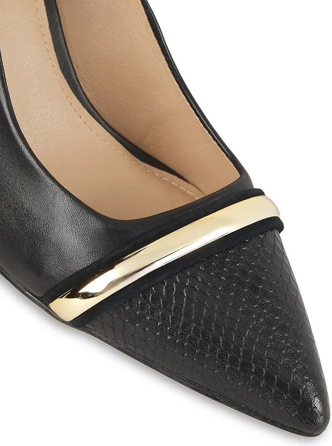 Bela 80MM Pointed-Toe Leather Pumps - Image 6