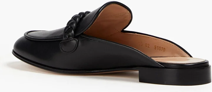 Belem braided leather mules - Image 3