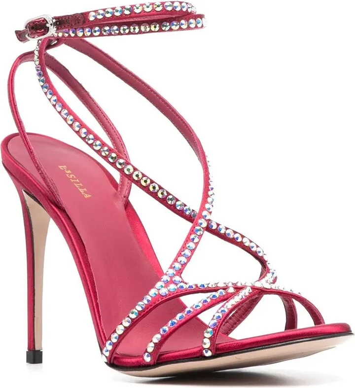 Belen 105mm crystal-embellished sandals - Image 2
