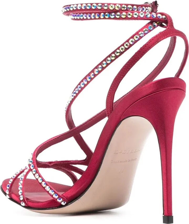 Belen 105mm crystal-embellished sandals - Image 3