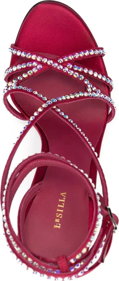 Belen 105mm crystal-embellished sandals - Image 4