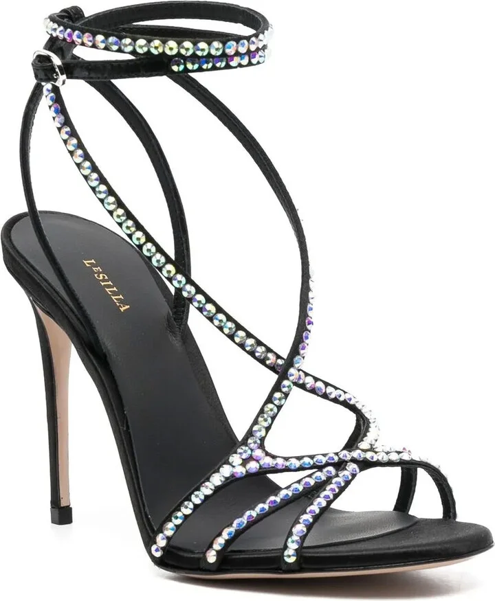 Belen 105mm crystal-embellished sandals - Image 2