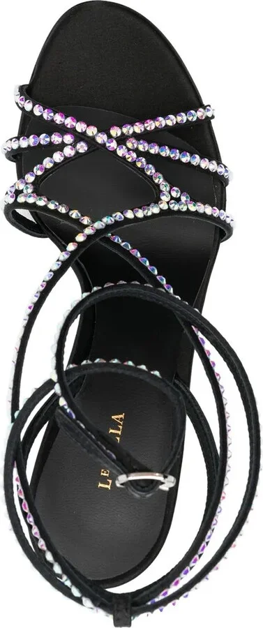 Belen 105mm crystal-embellished sandals - Image 4