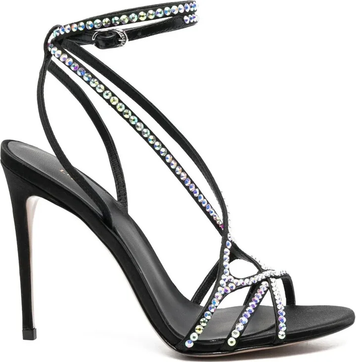 Belen 105mm crystal-embellished sandals