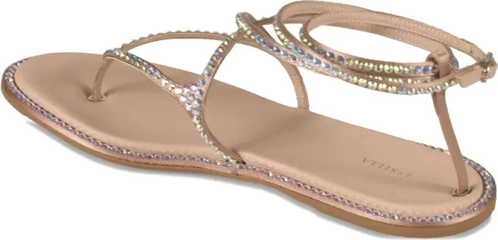 Belen crystal-embellished flat sandals - Image 3