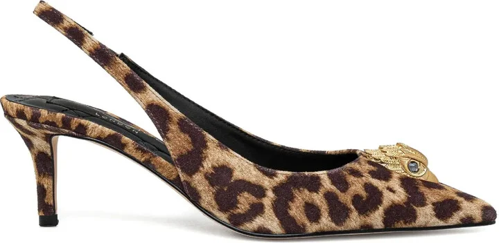 Belgravia leopard-print slingback pumps