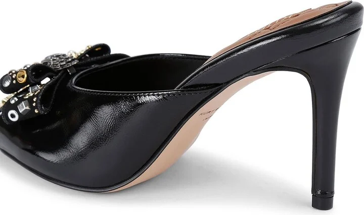 Belgravia Stud Bow Slide Sandal - Image 2