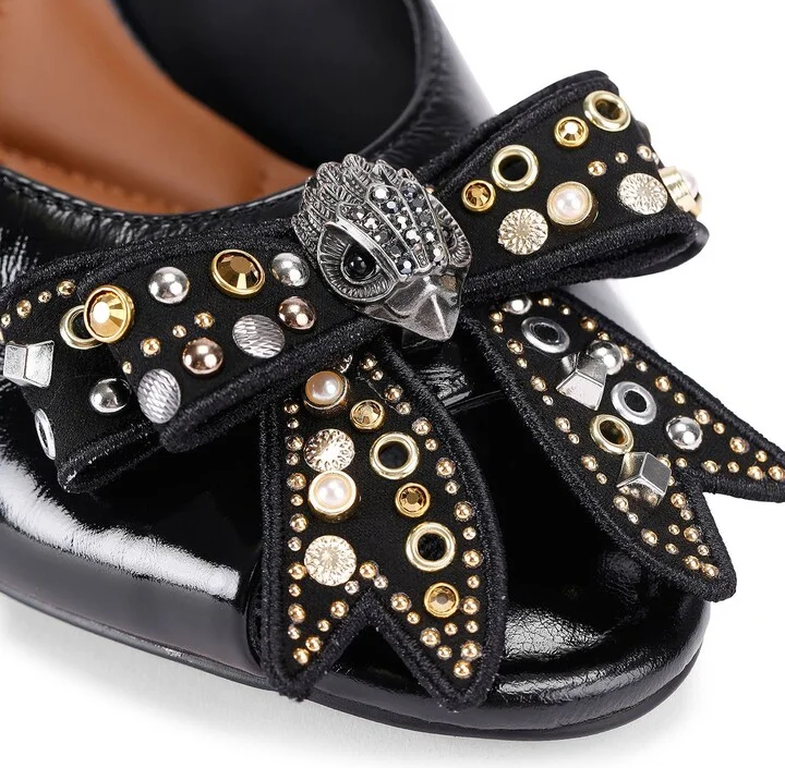 Belgravia Stud Bow Slide Sandal - Image 4