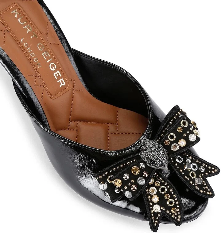 Belgravia Stud Bow Slide Sandal - Image 5