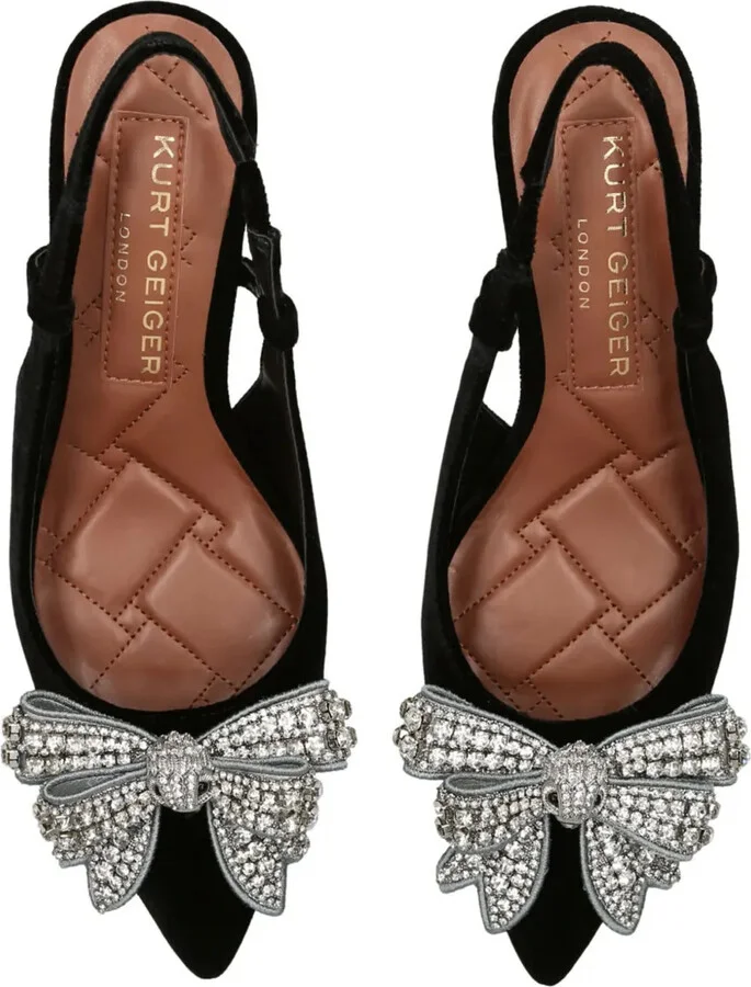 Belgravia velvet slingback pumps - Image 4