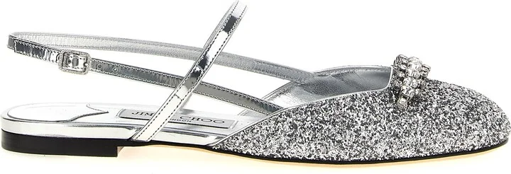 Belinda Flat Shoes Silver