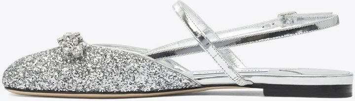 Belinda Glittered Slingback Flats - Image 2